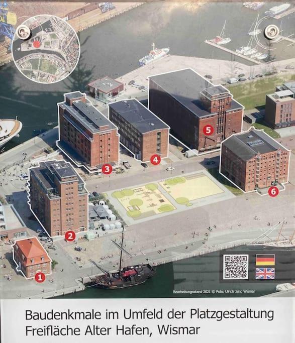 Meerblick, Balkon Und Private Sauna Im Historischen Getreidespeicher Wismar Luaran gambar